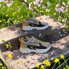Almera Kids 620 Buz Sarı Cırtlı Erkek Çocuk Spor Ayakkabı