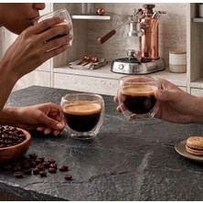 Hvc Ticaret 2 Adet Çift Cidarlı Espresso Bardağı 80 ml
