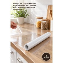 Yenilig 2 Adet Eşya Koruyucu Şeffaf Film – Mobilya ve Tezgah Koruma, Suya Dayanıklı Pvc 2 Metre x 60 cm Surface Protector