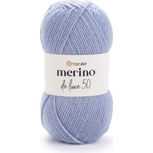 Yarnart Merino De Luxe 50 Buz Gri Yün El Örgü Ipi 3072