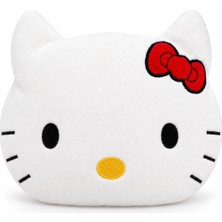 esdishopping Hello Kitty Fiyonklu Kedi Peluş Dekoratif Yastık 30 x 25 cm Sevimli Çocuk Odası Yastığı