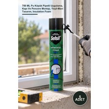 Yenilig 5 Adet Montaj Köpüğü – 750 ml Pu Köpük Pipetli Uygulama, Kapı ve Pencere Montajı, Yeşil-Mavi Tasarım, Insulation Foam