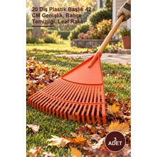 Yenilig 3 Adet Yaprak Tırmığı – 20 Diş Plastik Başlık 42 cm Genişlik, Bahçe Temizliği, Leaf Rake