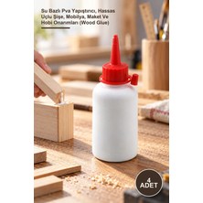 Yenilig 4 Adet Beyaz Ahşap Tutkalı – Su Bazlı Pva Yapıştırıcı, Hassas Uçlu Şişe, Mobilya, Maket ve Hobi Onarımları (Wood Glue)