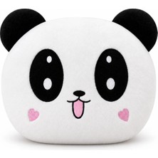 esdishopping Panda Peluş Dekoratif Yastık 35 x 30 cm Sevimli Çocuk Odası ve Yatak Odası