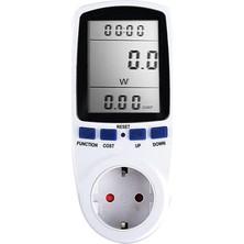 Dijital LCD Enerji Ölçer Wattmetre Izleme Cihazı Watt Elektrik Kwh Güç Ölçüm Çıkış Analizörü
