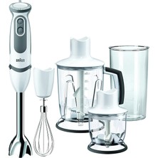 Multiquick 5 Vario Mq 5045 Aperitive El Mikseri, 750 W, Blender Başlığı (1.250 Ml), Beyaz/gri
