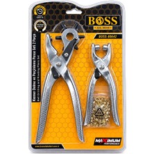 Boss 2 Parça Kemer Delme ve Perçinleme Pense Seti – Kemer, Deri ve Tekstil Delme Kapsül Pensesi