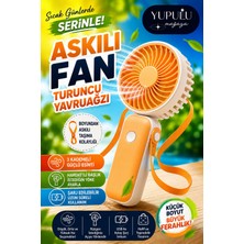 Yupulu Askılı Mini Fan Taşınabilir El Fanı 1 Adet – Boyundan Askılı 3 Kademeli Şarjlı Mini El ve Masa Fanı Vantilatör Soğutucu - 4 Renk Seçeneği