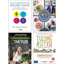 Okuyan Us Yayınevi Naturopatik Beslenme Terapisi + Mutlu Ye Mutlu Kal Çağatay Demir Sağlıklı ve Lezzetli Tarifler + Fitmühendisce Tarifler Canan Hastürk + Tuz Yağ Asit Isı Samin Nosrat Yemek Kitapları Seti 4lü