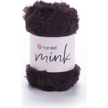 Yarnart Mink Patlıcan Moru Kürk Görünüm El Örgü Ipi 342