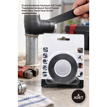 Yenilig 4 Adet Eriyen Bant – Esnek Kendinden Kaynayan Çift Taraflı Yapışkansız Izolasyon Bandı Tesisat Kablo Boru Tamiri Heat-Shrink