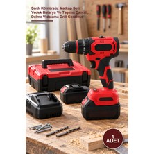 Yenilig 1 Adet Darbeli Matkap – Şarjlı Kömürsüz Matkap Seti, Yedek Batarya ve Taşıma Çantalı, Delme Vidalama Drill Cordless