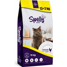 Spelly Yetişkin Kedi Maması Kısırlaştırılmış Tavuklu 15 kg