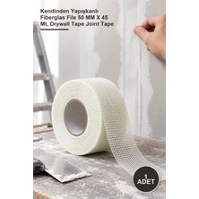 Yenilig 1 Adet Derz ve Alçıpan Bandı – Kendinden Yapışkanlı Fiberglas File 50 mm x 45 Mt, Drywall Tape Joint Tape