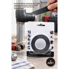Yenilig 3 Adet Eriyen Bant – Esnek Kendinden Kaynayan Çift Taraflı Yapışkansız Izolasyon Bandı Tesisat Kablo Boru Tamiri Heat-Shrink