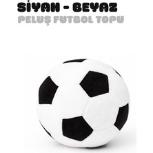 esdishopping Peluş Futbol Topu Siyah-Beyaz Yumuşak Peluş Top 20X20CM