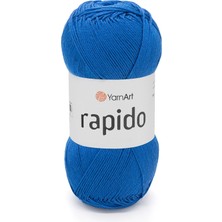 Yarnart Rapido Saks Mavisi Yazlık Ince El Örgü Ipi 681