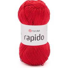 Yarnart Rapido Koyu Kırmızı Yazlık Ince El Örgü Ipi 701