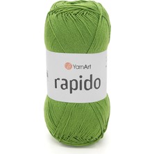 Yarnart Rapido Zeytin Yeşili Yazlık Ince El Örgü Ipi 674