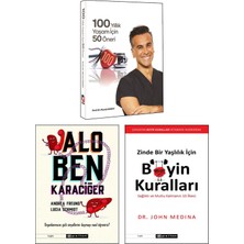 Hürriyet Kitap 100 Yıllık Yaşam için 50 Öneri Murat Aksoy + Alo Ben Karaciğer Organlarımızın Gizli Sinyallerini Duymayı + Zinde Bir Yaşlılık için Beyin Kuralları Sağlıklı ve Mutlu Kalmanın Kuralları