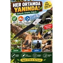 Open City 53 cm Katlanır Budama Testeresi Pelikan El Testeresi Bahçe Dal ve Ahşap Kesimi Ergonomik Saplı Büyük