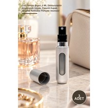 Yenilig 3 Adet Mini Dolabilir Parfüm Şişesi – Cep Parfüm Şişesi, 5 ml Doldurulabilir Alüminyum Gövde, Patentli Kapak, Seyahat Refillable Perfume Atomizer
