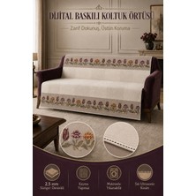 Gece Home Çok Amaçlı Modern Bohem Kadife Koltuk Örtüsü,çekyat Örtüsü Piknik Örtüsü Masa Örtüsü Kaymaz Süngerli
