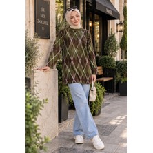 Esra Butik ✨ Baklava Desenli Triko Tunik – Şık ve Modern Günlük Stil