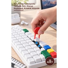 Yenilig 10 Adet Klavye ve Kulaklık Temizleyici Kiti – 5 In 1 Çok Fonksiyonlu Temizlik Seti, Klavye Keyboard, Kulaklık Airpods