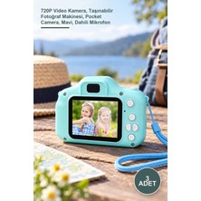 Yenilig 3 Adet Mini Kamera – 720P Video Kamera, Taşınabilir Fotoğraf Makinesi, Pocket Camera, Mavi, Dahili Mikrofon