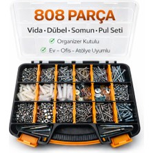 Parça Vida, Dübel, Somun ve Pul Seti Organizer Kutu