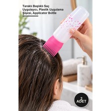 Yenilig 2 Adet Taraklı Saç Uygulama Şişesi – Taraklı Başlıklı Saç Uygulayıcı, Plastik Uygulama Şişesi, Applicator Bottle