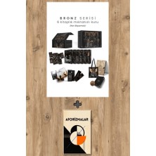 Guardian Bronz Serisi 6 Kitaplık Mıknatıslı Kutu (Yan Boyamalı - Ciltli) + Aforizmalar