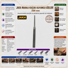 Torna Türk Jaka Marka Küçük Kuyumcu EĞELERI-200 mm