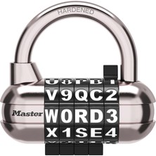 Lock Asma Kilit, Kendi Word Şifreli Kilidinizi Ayarlayın, 2-1/2 Inç Geniş, Siyah, 1534DBLK