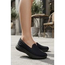 StilFest Look Life 26207 Siyah Ortopedik Kadın Sneaker Bağcıksız Hafif Yazlık Fileli Günlük Ayakkabı