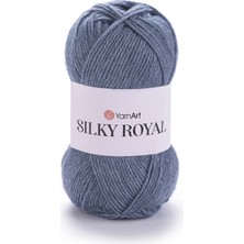 Yarnart Silky Royal Gri-Mavi Yumuşak El Örgü Ipi 431