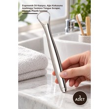 Yenilig 3 Adet Paslanmaz Çelik Dil Temizleyici – Ergonomik Dil Kazıyıcı, Ağız Kokusunu Azaltmaya Yardımcı Tongue Scraper, Hijyenik, Plastik Içermez