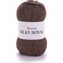 Yarnart Silky Royal Kahverengi Yumuşak El Örgü Ipi 436