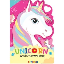 Rhea Unicorn - Aktivite ve Boyama Kitabı Serisi