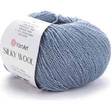 Yarnart Silky Wool Kot Mavisi Ince Yumuşak El Örgü Ipi 331