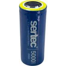 Melonika Sertec ICR26650 Li-Ion 3.7V 5000MAH 3c Şarjlı Pil Clz