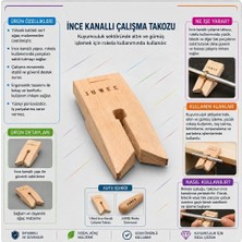 Torna Türk Ince Dar Kanallı Çalışma Takozu – Hassas Işçilik Sabitleme Aparatı
