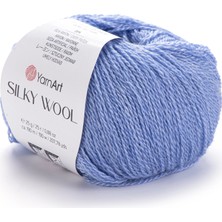 Yarnart Silky Wool Açık Mavi Ince Yumuşak El Örgü Ipi 343