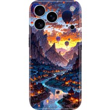 Senada iPhone 17 Pro / 18 Pro Kılıf Desenli Baskılı Tpu Rubber Kapak Silikon Kapadokya Art