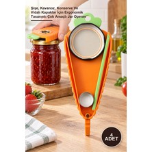 Yenilig 4 Adet Çok Fonksiyonlu Kapak Açacağı – Şişe, Kavanoz, Konserve ve Vidalı Kapaklar Için Ergonomik Tasarımlı Çok Amaçlı Jar Opener