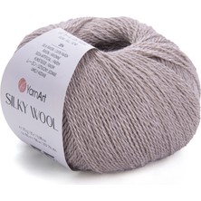 Yarnart Silky Wool Bej Ince Yumuşak El Örgü Ipi 348