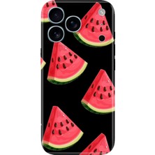 Senada iPhone 17 Pro / 18 Pro Kılıf Desenli Baskılı Tpu Rubber Kapak Silikon Karpuz Dilimi