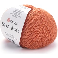Yarnart Silky Wool Turuncu Ince Yumuşak El Örgü Ipi 338